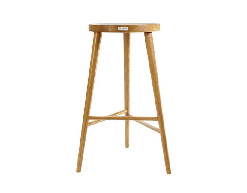 Дизайнерский стильный барный стул №3 натуральный (дуб), премиум, ручная работа