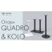 Опора для столу Quadro Double h-725 450х900 / 8 мм чорна