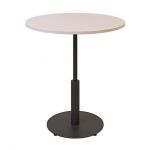 Дизайнерский стильный стол Ibiza R light d-70 черный металл/кашемир ДСП, премиум, ручная работа