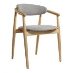 Дизайнерский стильный стул Mamont soft натуральный ясень / Admiral 18, премиум, ручная работа