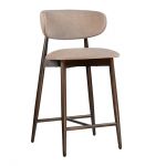 Стул деревянный дизайнерский полубарный Panda New (Панда Нью) темный орех / Hevia 207.10