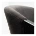Дизайнерское стильное полубарное кресло Otis черное, премиум, ручная работа