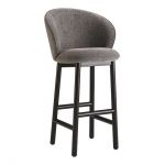 Стілець дерев'яний дизайнерський барний Stitch (Стіч) чорний / Vouge 16