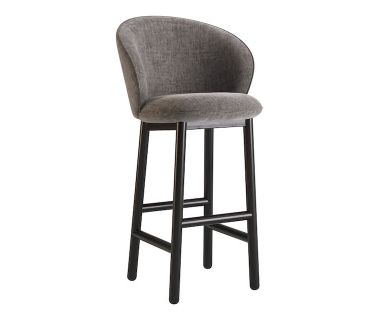 Стул деревянный дизайнерский барный Stitch (Стич) черный / Vouge 16