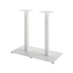Опора для столу Quadro Double h-725 400х750 / 6 мм біла