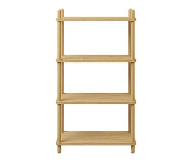 Дизайнерская стильная полка Dao 1-4 натуральный дуб, премиум, ручная работа