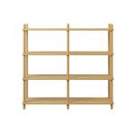 Дизайнерская стильная полка Dao 2-4 натуральный дуб, премиум, ручная работа