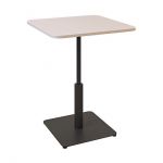 Дизайнерский стильный стол Ibiza Soft light 60x60 черный металл/кашемир ДСП, премиум, ручная работа