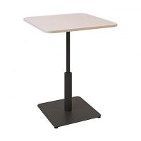 Дизайнерский стильный стол Ibiza Soft light 60x60 черный металл/кашемир ДСП, премиум, ручная работа