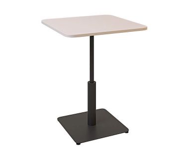 Дизайнерський стильний стіл Ibiza Soft light 60x60 чорний метал / кашемір ДСП, преміум, ручна робота