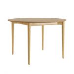 Стол раскладной дизайнерский Silva (Сильва) из дерева d-120+40 натуральный дуб