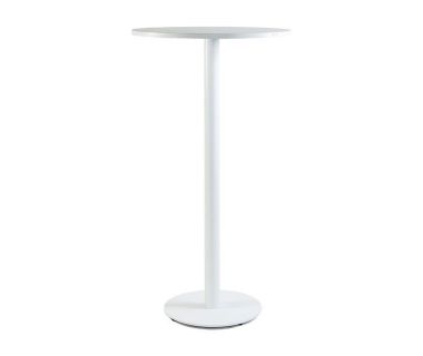 Дизайнерский стильный стол Soul light bar d-60 белый металл/белый ДСП (текстура), премиум, ручная работа