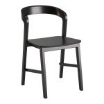 Стілець дерев'яний дизайнерський Floki (Флокі) New чорний твердий