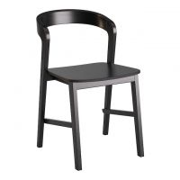 Стул деревянный дизайнерский Floki (Флоки) New черный жесткий