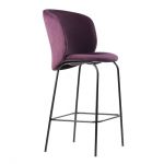 Стул дизайнерский полубарный Lilo (Лило) винный вельвет