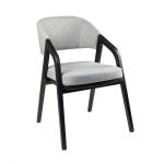 Дизайнерське стильне крісло Otis чорний ясен / Bereta 19, преміум, ручна робота