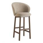 Стілець дерев'яний дизайнерський барний Stitch (Стіч) темний горіх / Vouge 02