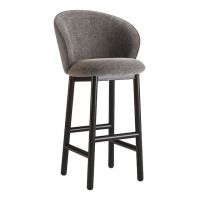 Стілець дерев'яний дизайнерський барний Stitch (Стіч) чорний / Vouge 16