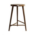 Дизайнерский стильный стул полубарный №3 темный дуб SE7032, премиум, ручная работа