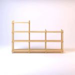 Дизайнерская стильная полка Dao 10 натуральный дуб, премиум, ручная работа