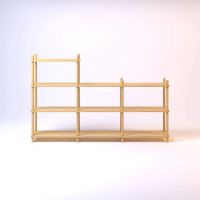 Дизайнерская стильная полка Dao 10 натуральный дуб, премиум, ручная работа