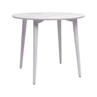 Дизайнерский стильный стол Dan d-90 HPL Arpa 3346 Ker/белый, премиум, ручная работа