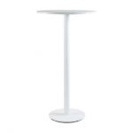 Дизайнерский стильный стол Soul light bar d-60 белый металл/белый ДСП (текстура), премиум, ручная работа