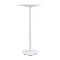 Дизайнерский стильный стол Soul light bar d-60 белый металл/белый ДСП (текстура), премиум, ручная работа