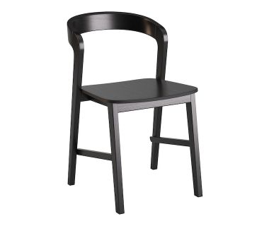 Стілець дерев'яний дизайнерський Floki (Флокі) New чорний твердий