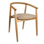 Дизайнерский стильный стул Mamont натуральный ясень / Baloo 2075, премиум, ручная работа