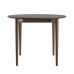 Стол раскладной дизайнерский Silva (Сильва) из дерева d-100+40 темный орех