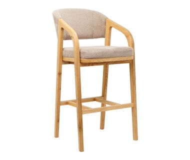 Дизайнерское стильное кресло барное Otis натуральный дуб, премиум, ручная работа