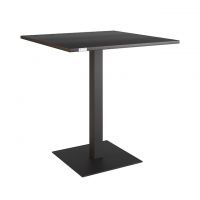 Стол Tetra (Тетра) light 80 х 80 белый металл/белый ДСП (текстура)