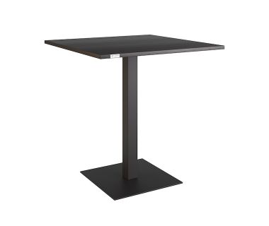 Стол Tetra (Тетра) light 80 х 80 белый металл/белый ДСП (текстура)