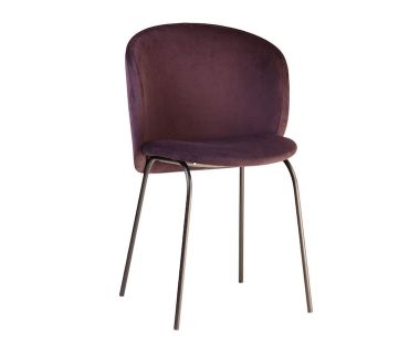 Стул дизайнерский Lilo (Лило) винный вельвет