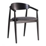 Стул деревянный дизайнерский Mamont (Мамонт) semi-soft черный / Superior 19