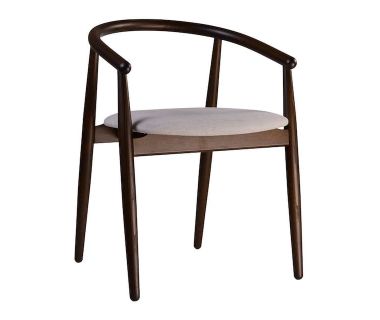 Стул деревянный дизайнерский Mamont (Мамонт) черный орех / Superior 02