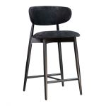 Стул деревянный дизайнерский полубарный Panda New (Панда Нью) черный / Hevia 207.21