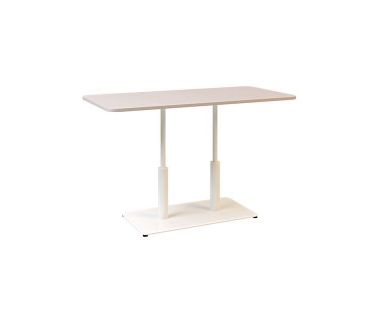 Дизайнерский стильный стол Ibiza Soft Double light 120x70 белый металл/кашемир ДСП, премиум, ручная работа Дизайнерский стильный стол Ibiza Soft Double light 120x70 белый металл/кашемир ДСП, премиум, ручная работа