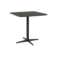 Дизайнерский стильный стол Spring в шпоне черный дуб 80х80, премиум, ручная работа