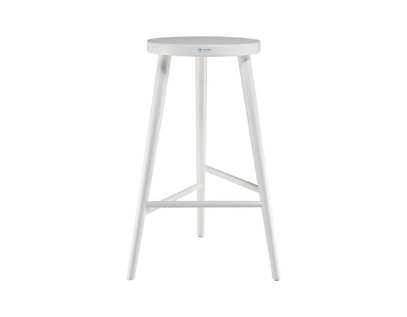 Дизайнерский стильный барный стул №3 белый, премиум, ручная работа