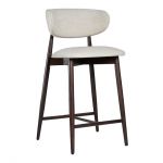 Стул деревянный дизайнерский полубарный Panda New (Панда Нью) темный орех / Superior 02