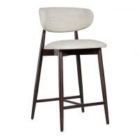 Стілець дерев'яний дизайнерський напівбарний Panda New (Панда Нью) темний горіх / Superior 02