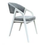 Дизайнерське стильне крісло Otis білий ясен, преміум, ручна робота