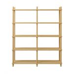 Дизайнерська стильна полиця Dao 2-5 натуральний дуб, преміум, ручна робота