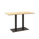 Дизайнерский стильный стол Tetra Double 120 х 70 черный, премиум, ручная работа