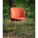 Стул дизайнерский Lilo (Лило) Exclusive Terracotta Velvet