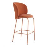 Стул дизайнерский полубарный Lilo (Лело) Exclusive (Лело Эксклюзив) Terracotta Velvet