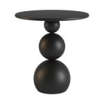Столик кавовий дизайнерський Bolla (Бола) ексклюзив 2 чорний RAL 9005 МДФ