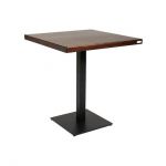 Дизайнерский стильный стол Tetra темная сосна 70x70, премиум, ручная работа